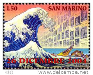 REPUBBLICA DI SAN MARINO - ANNO 2005 - BENEFICENZA VITTIME DELLO TSUNAMI - NUOVI MNH ** - Neufs