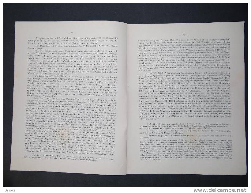 "Über Friedrichs Des Grossen Schrift", Königliche Oberrealschule, Breslau 1892, 27 Seiten - Autres & Non Classés