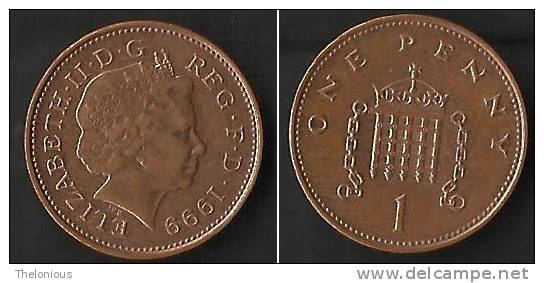 Gran Bretagna - England - ONE PENNY Del 1999 - 1 Penny & 1 New Penny