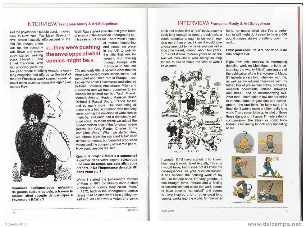 ART SPIEGELMAN. 22e Festival BD Solliès-Ville 2010. Programme Avec MAUS, Interview Françoise MOULY Et ART SPIEGELMAN. - Advertisement