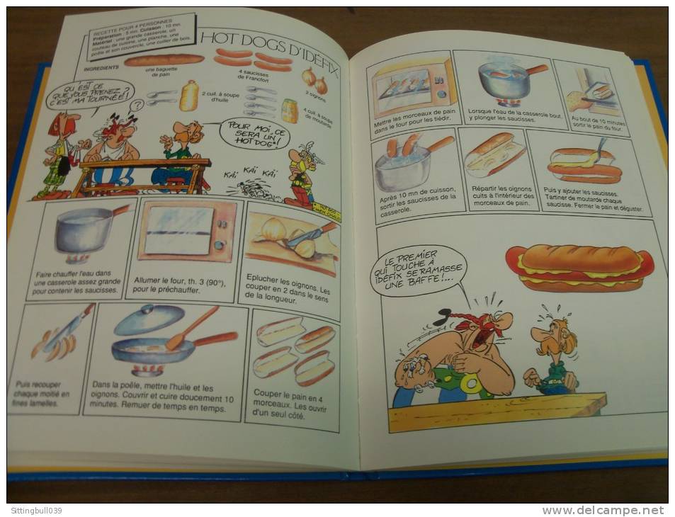 ASTERIX. La Cuisine avec Astérix pour petits Gaulois débrouillards et gourmands. 1993. Les Livres du Dragon d'Or/Ed G-U.