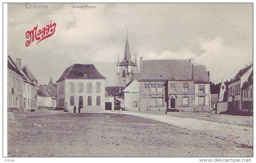 CHIEVRES = Grand'Place (Nels + Maggi : Pub Au Verso) Vierge - Chièvres