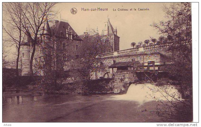 HAM S/HEURE = Le Château Et La Cascade (Nels) Vierge - Ham-sur-Heure-Nalinnes