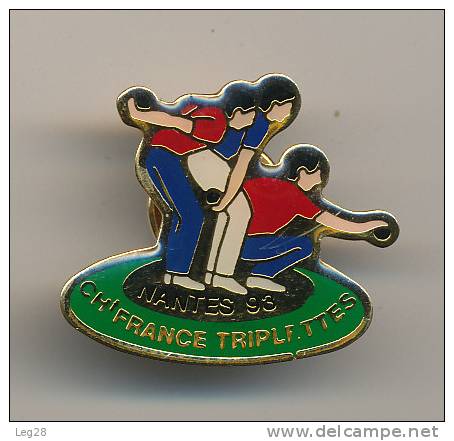 CHAMPIONNAT FRANCE TRIPLETTE NANTES 93 - Bowls - Pétanque