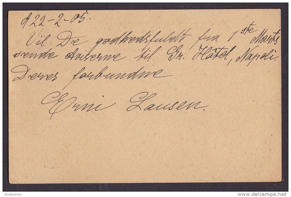 Egypt Egypte (Uprated) Postal Stationery Ganzsache Entier LOUXOR 1905 To Denmark (2 Scans) - 1866-1914 Khédivat D'Égypte