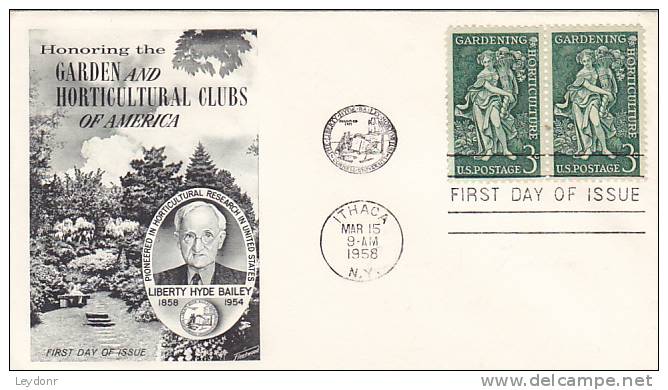 FDC United States - Gardening And Horticulture - Scott # 1100 - 1951-1960