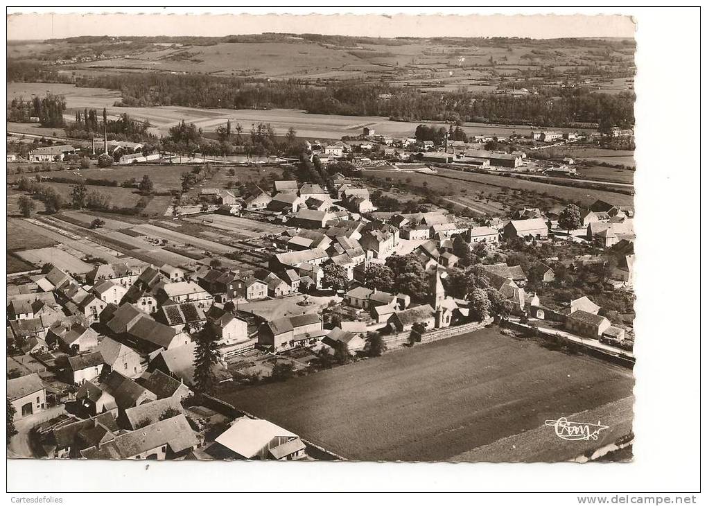 CARTE DENTELLEE . CPSM. D21 . VENARAY Les LAUMES . VUE GENERALE AERIENNE  .  CIM . - Venarey Les Laumes