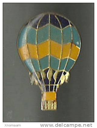 Montgolfiere Jaune Et Bleu - Fesselballons