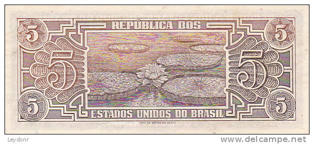 Republica Dos Estados Unidos Do Brazil - 5 Cruzeiros - Brazil