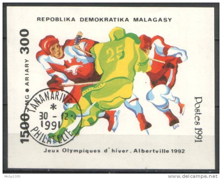 Madagascar - Mi-Nr Block 174 Gestempelt / Used (g608) - Hockey (Ice)