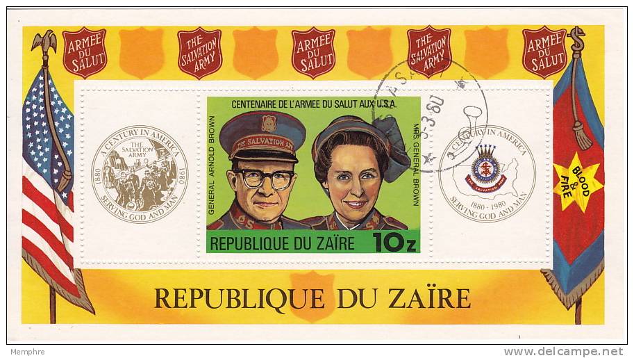 1980  Armée Du Salut Bloc Feuillet  COB Bl 40  Oblitéré - Used Stamps