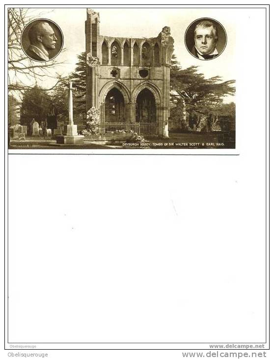 DRYBURGH ABBEY TOMBS OF SIR WALTER SCOTT ET EARL HAIG N° 208606 - Berwickshire
