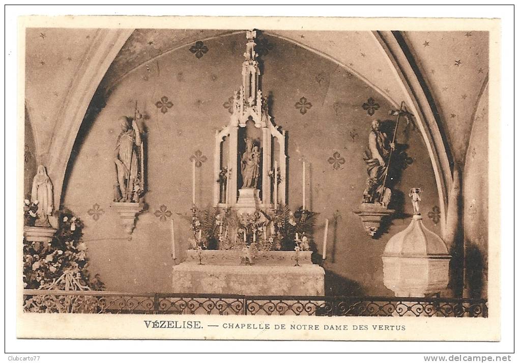 Vézeline (54) : L'intérieur De La Chapelle De ND Des Vertus En 1930 . - Vezelise