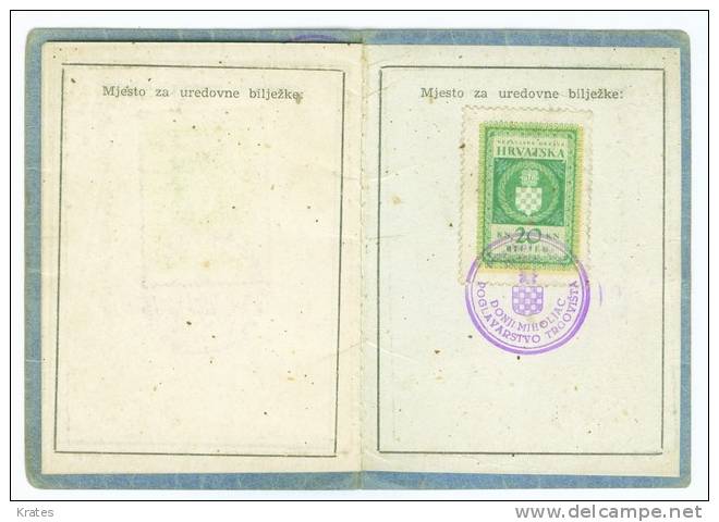 ID Card, Croatia NDH - Other & Unclassified