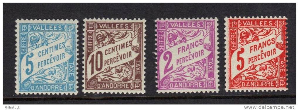 ANDORRE N° 17 à 20 ** - Unused Stamps