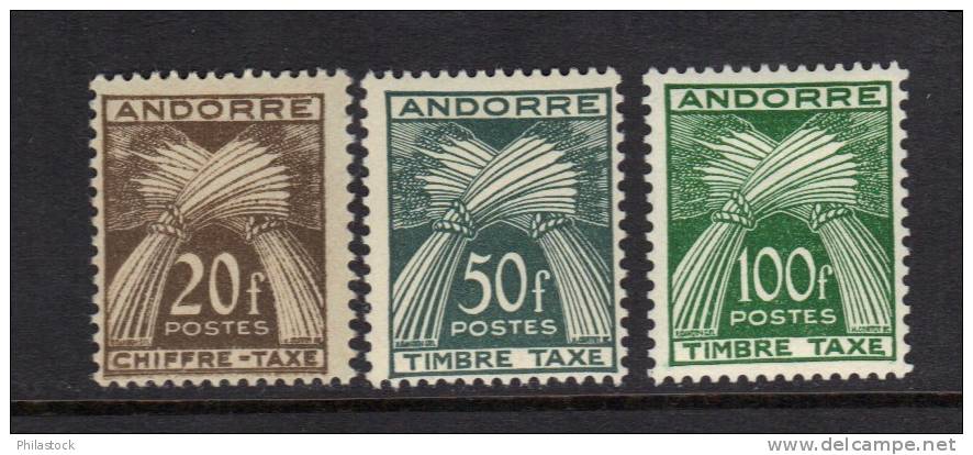 ANDORRE N° 39 à 41 ** - Unused Stamps