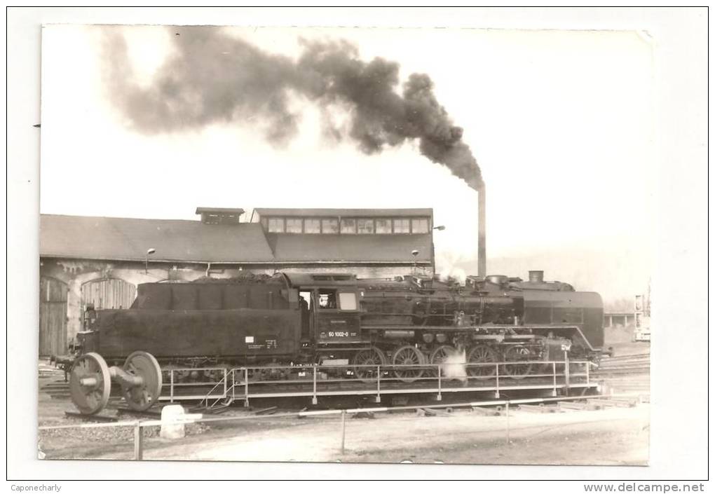 LOT DE 5 PHOTOS GARE DE REPARATION LOCOMOTIVE S ANNEES 60 -70  A NOSSEN ALLEMAGNE - Nossen