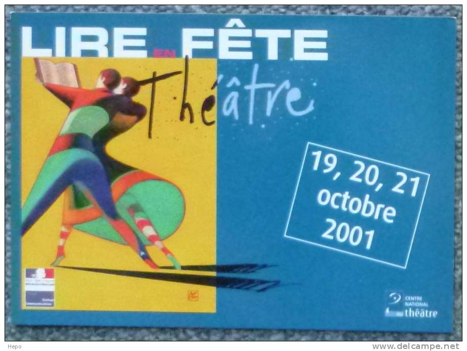 Mattotti - Lire En Fete 2001- Carte Promo - Cartes Postales