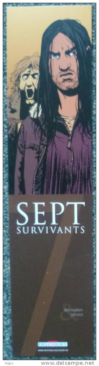 Denys - Sept Survivants - Marque Page Delcourt - Segnalibri