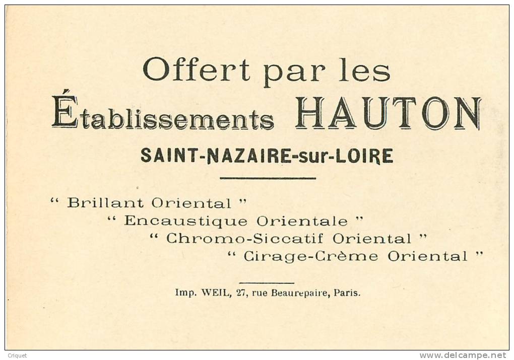 Chromo Etablissements Hauton St Nazaire ( Cirage... ), Opère Sans Douleur, Dentiste, Tenailles.... - Autres & Non Classés