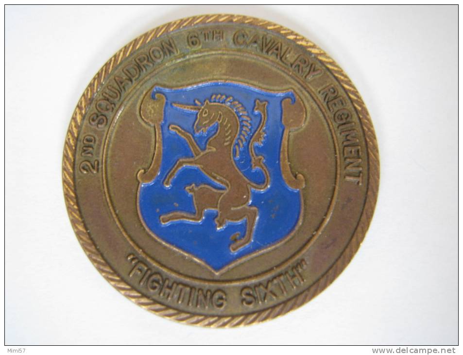 Médaille 2 ND SQUADRON 6 TH CAVALRY REGIMENT - Estados Unidos
