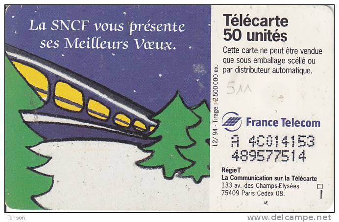 France, Christmas, Train, 2 Scans. - Natale