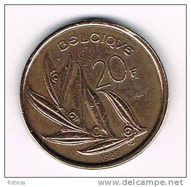 00  BOUDEWIJN 20 FRANK 1982 FR - 20 Francs