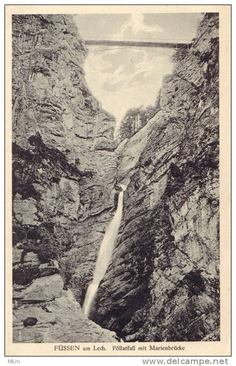 Pöllatfall Mit Marienbrücke - Füssen