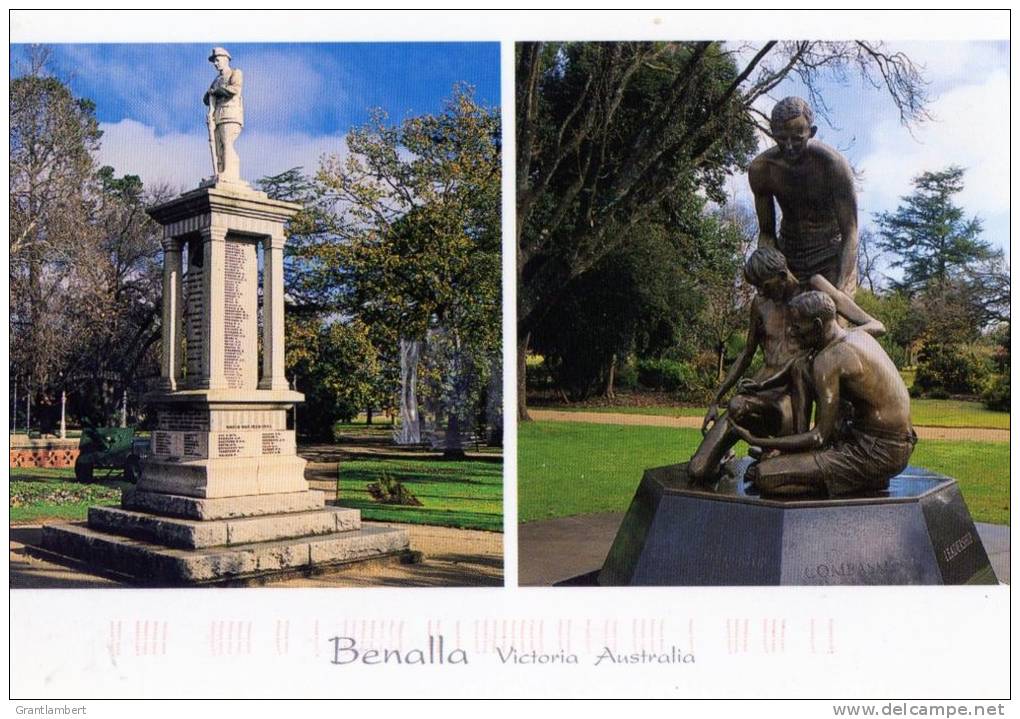Benalla, Victoria - Botanical Gardens &amp; War Memorial Weary Dunlop Used - Andere & Zonder Classificatie