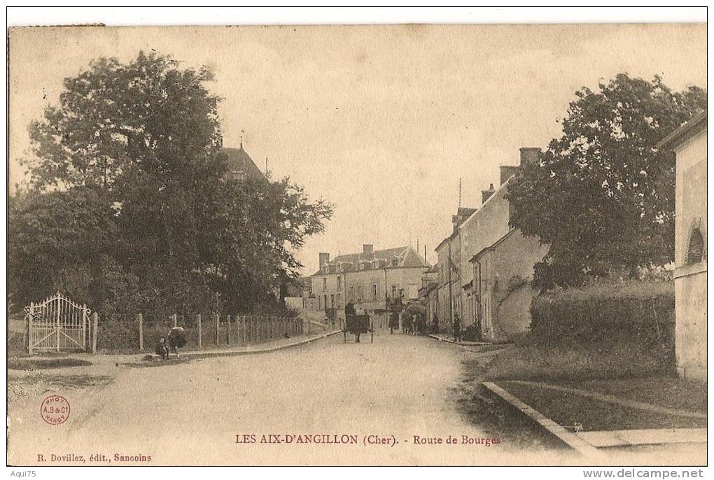 LES AIX-D'ANGILLON    Route De Bourges (pte Animation,charrettes) - Les Aix-d'Angillon