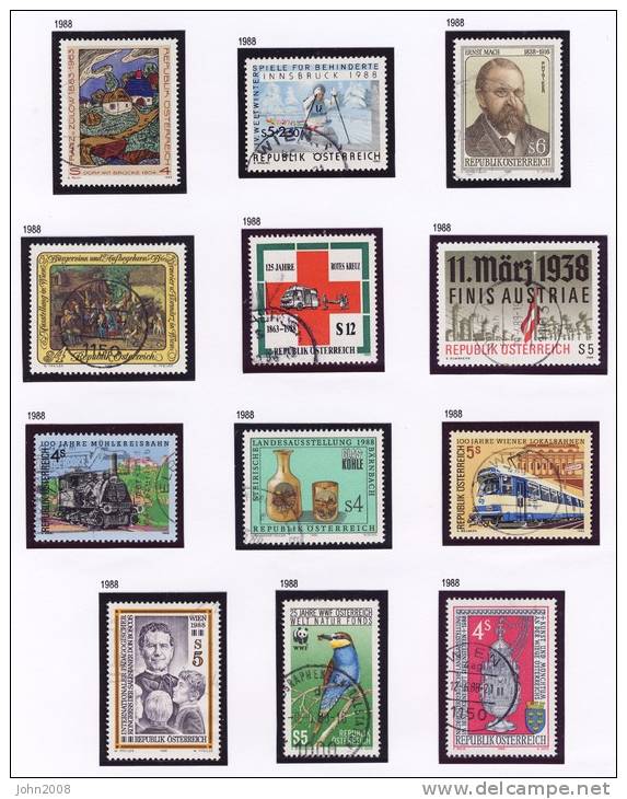 Österreich / Austria 1988 : Jahrgang / Year Collection * - Annate Complete