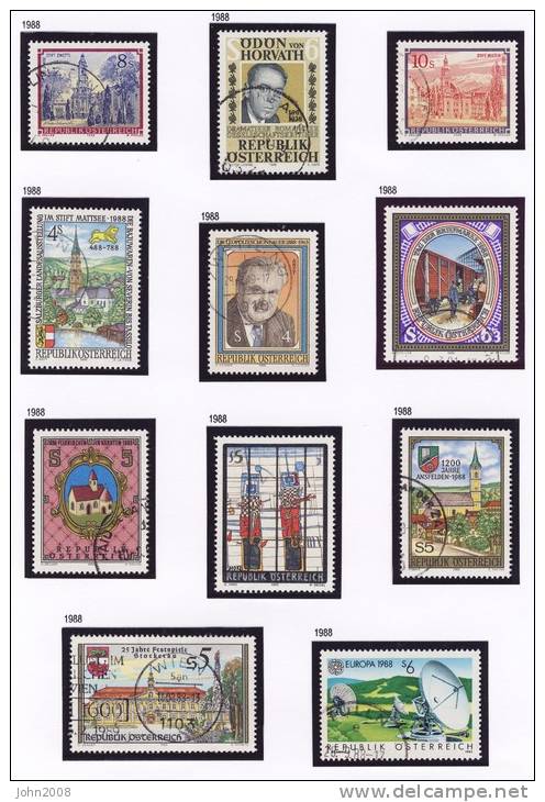 Österreich / Austria 1988 : Jahrgang / Year Collection * - Full Years