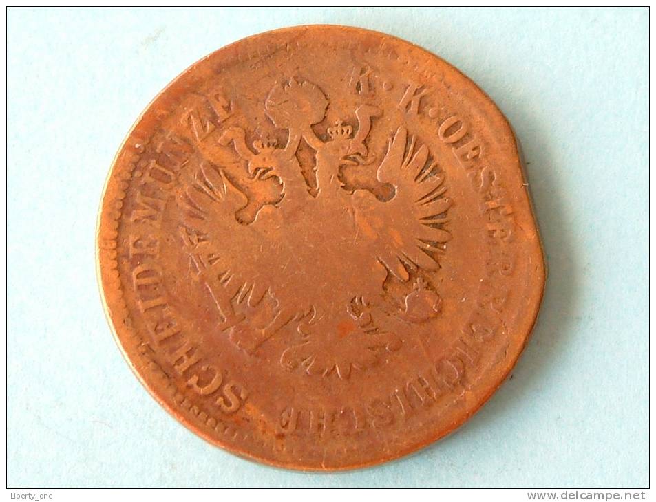 1861 A - 4 KREUZER / KM 2194 ( Uncleaned Coin / For Grade, Please See Photo ) !! - Autriche