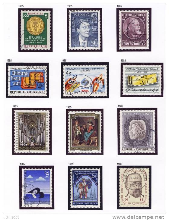 Österreich / Austria 1985 : Jahrgang / Year Collection (ohne/without Mi. 1831/Block 7) * - Annate Complete