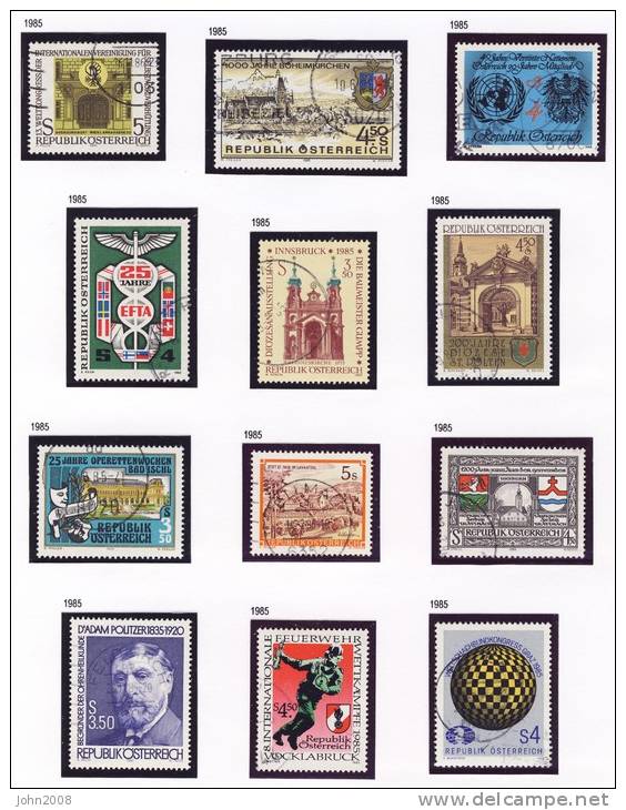 Österreich / Austria 1985 : Jahrgang / Year Collection (ohne/without Mi. 1831/Block 7) * - Full Years