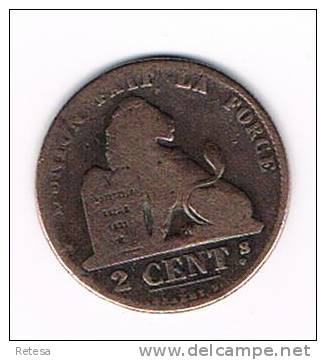 00  LEOPOLD I   2 CENTIEM   1863 FR - 2 Cent