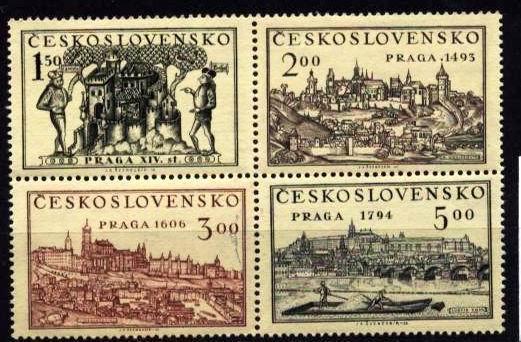 CS 1950 Mi 630-3 BL ** Stamp Exhibition - Nuovi