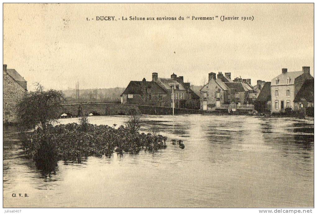 DUCEY (50) Inondations Janvier 1910 - Ducey