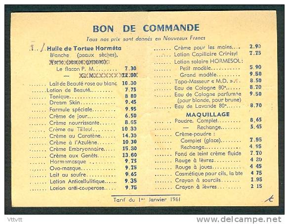 NEW BEAUTE CLUB, Boulevard Des Brotteaux, Lyon, Carte-Bon De Commande, Denyse Prunier, Fontenay-le-Comte (85, Vendée) - Chemist's (drugstore) & Perfumery