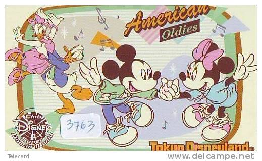Télécarte Japon  (3763)  DISNEY Phonecard Japan * Telefonkarte Japan * 110-210852 * AMERICAN OLDIES - Disney