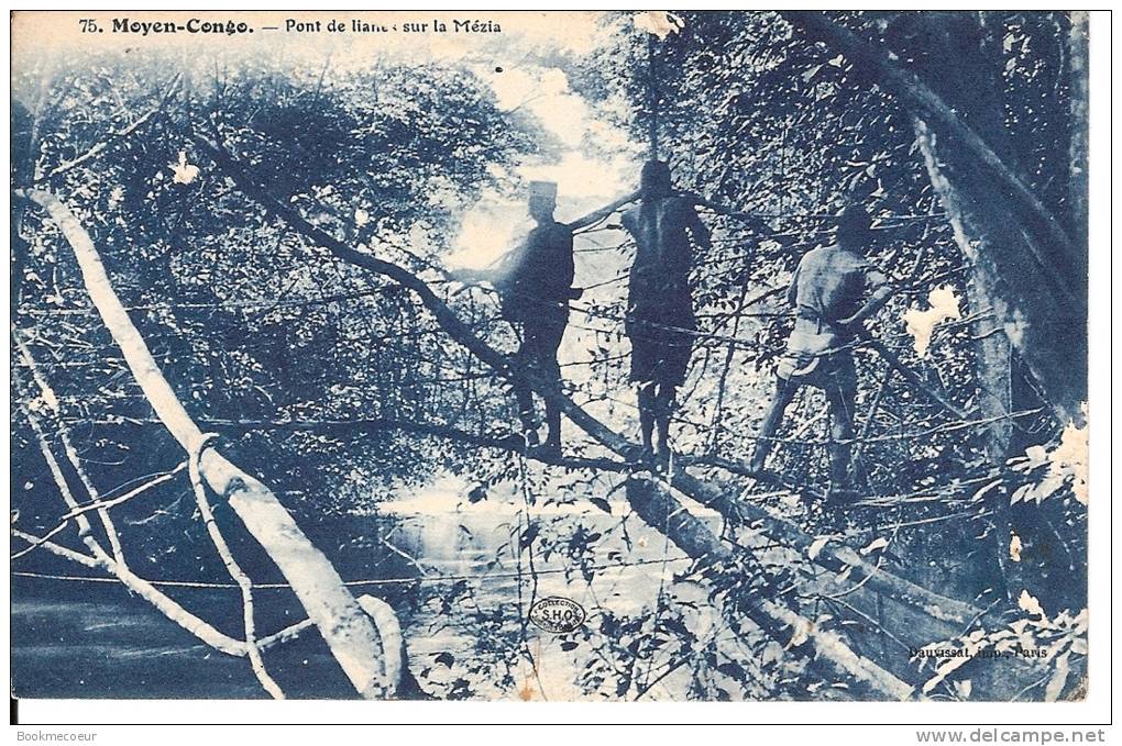 MOYEN CONGO   PONT DE LIANES SUR LA MEZIA     75 - Sonstige & Ohne Zuordnung