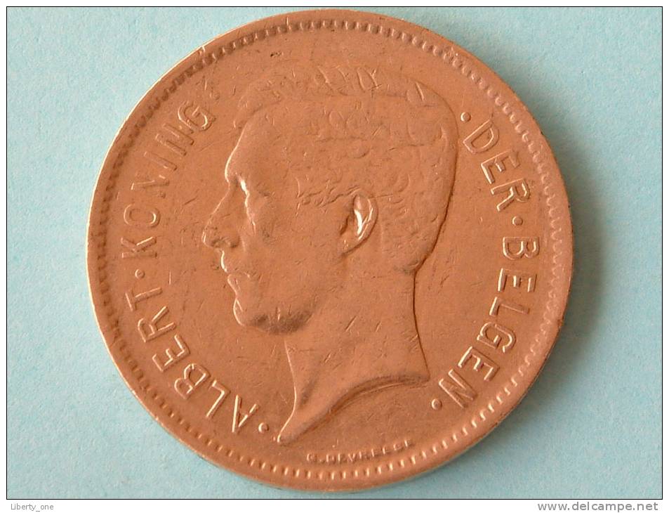 1931 - 5 FRANK / KM 98 Pos A ( Uncleaned Coin / For Grade, Please See Photo ) !! - 5 Frank & 1 Belga