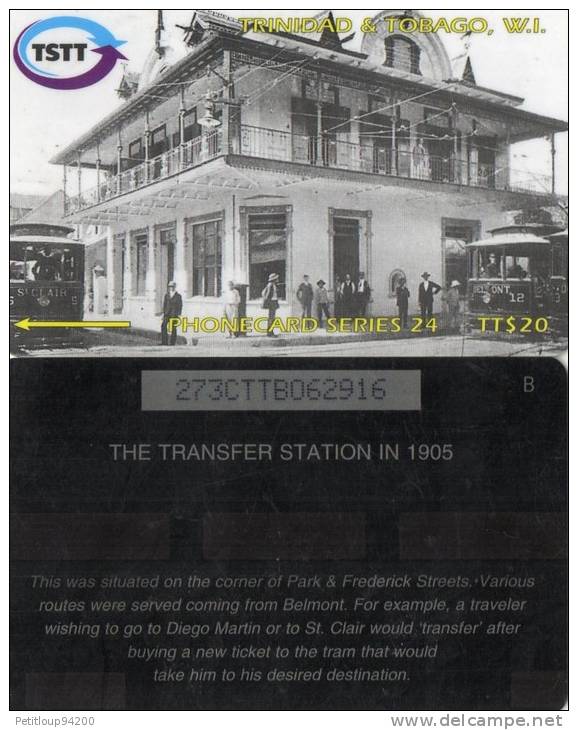 TELECARTE MAGNETIQUE  TRINIDAD&TOBAGO  Transfer Station - Trinidad & Tobago