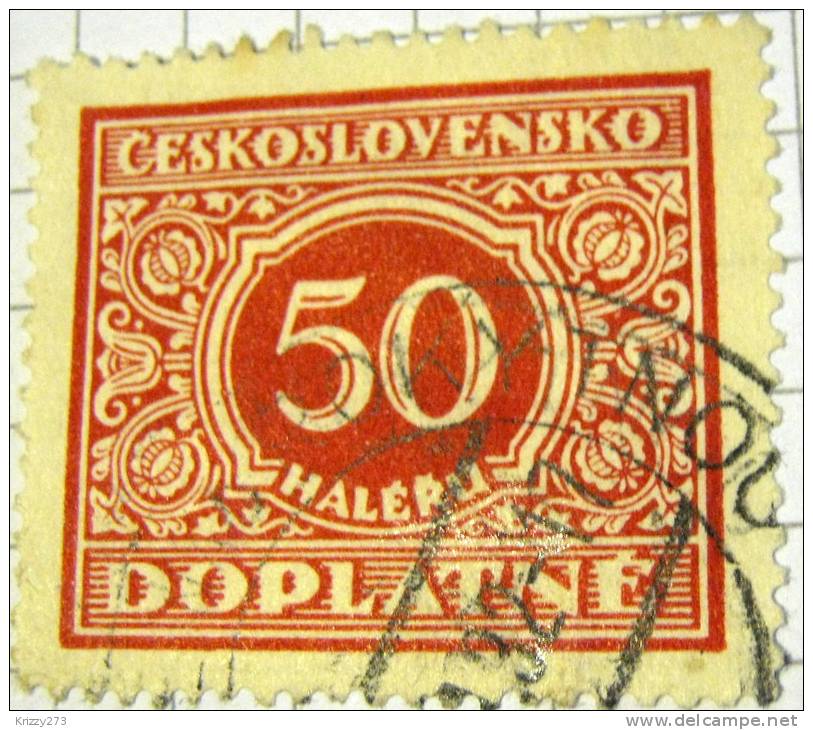 Czechoslavkia 1928 Personal Delivery 50h - Used - Ongebruikt