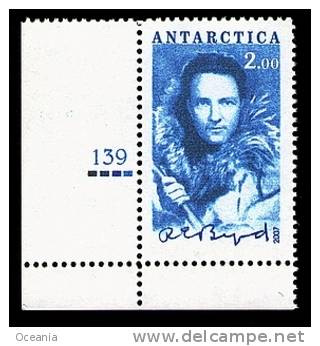 Antarctica Post Admiral Byrd Signature Stamp 2007 Sheet Number And Colors In The Margin. - Altri & Non Classificati