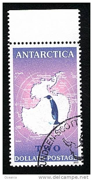 Antarctica Post 'Purple Penguin' Two Dollar Stamp Postmarked South Pole 2003. - Other & Unclassified