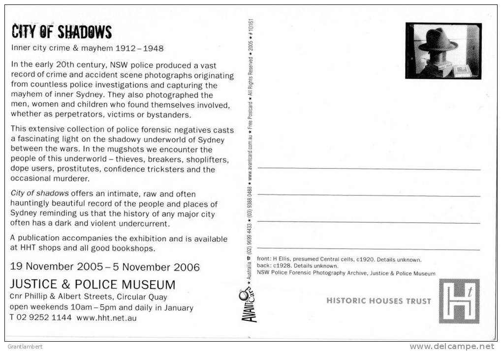 Sydney - City Of Shadows, Inner City Crime 1912-1948, Justice &amp; Police Museum Circular Quay Unused - Sydney