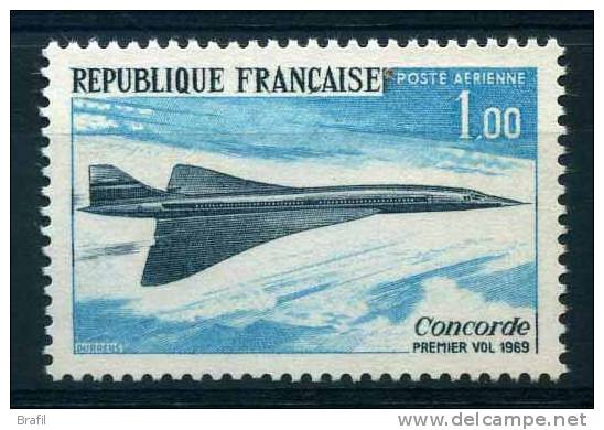 1969 Francia, Posta Aerea Aereo Concorde , Serie Completa Nuova (**) - 1960-.... Mint/hinged