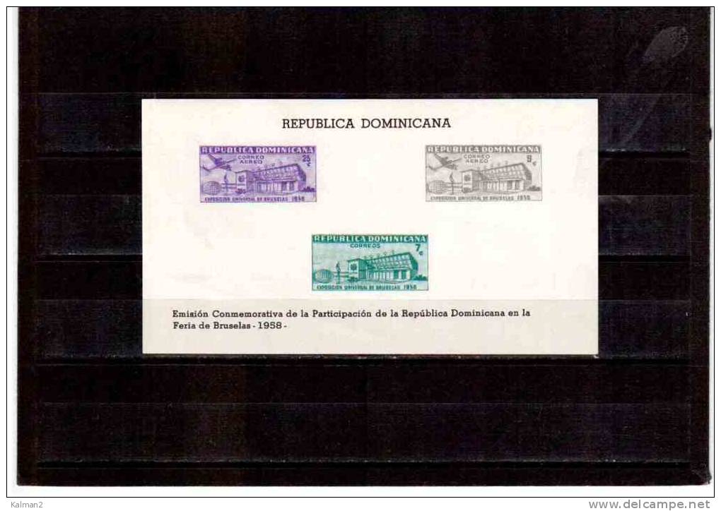 BF140     -    " EXPO BRUXELLES 1958 "   - REP. DOMINICANA   -      CAT. Y & T.  Nr.  BF. 18  MINT** - 1958 – Brussel (België)