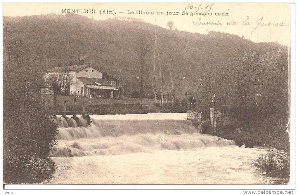 MONTLUEL    Le Glacis Un Jour De Grosses Eaux - Montluel